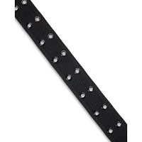 Double Eyelet Black Belt