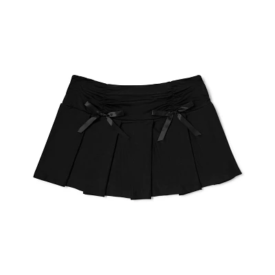 Black Bow Mini Skirt
