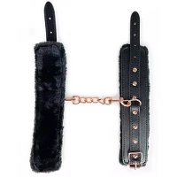 Midnight Fur Handcuffs - Pleasure Bound