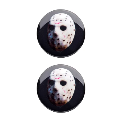 Jason Voorhees Mask Screw Fit Plugs - Friday the 13th