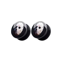 Jason Voorhees Mask Screw Fit Plugs - Friday the 13th