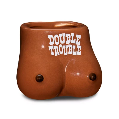 Double Trouble Molded Shot Glass - 3 oz.