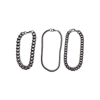 Multi-Pack Curb Chain Bracelets - 3 Pack