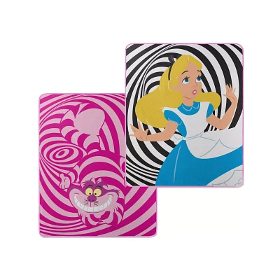 Cheshire Cat Alice in Wonderland Reversible Fleece Blanket