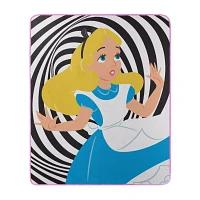 Cheshire Cat Alice in Wonderland Reversible Fleece Blanket