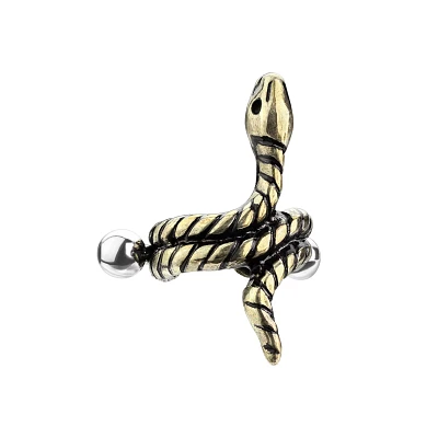 Coiled Snake Helix Cuff - 16 Gauge