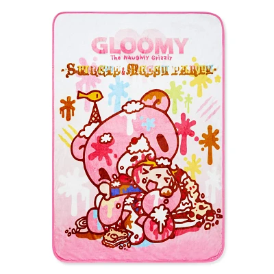 Gloomy Bear Food Fleece Blanket