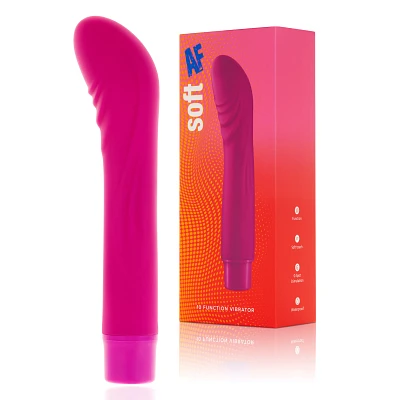 Soft AF Fuchsia 10-Function Waterproof G-Spot Vibrator - 7.7 Inch