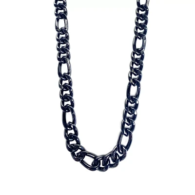 Hematite Thick Figaro Chain Necklace