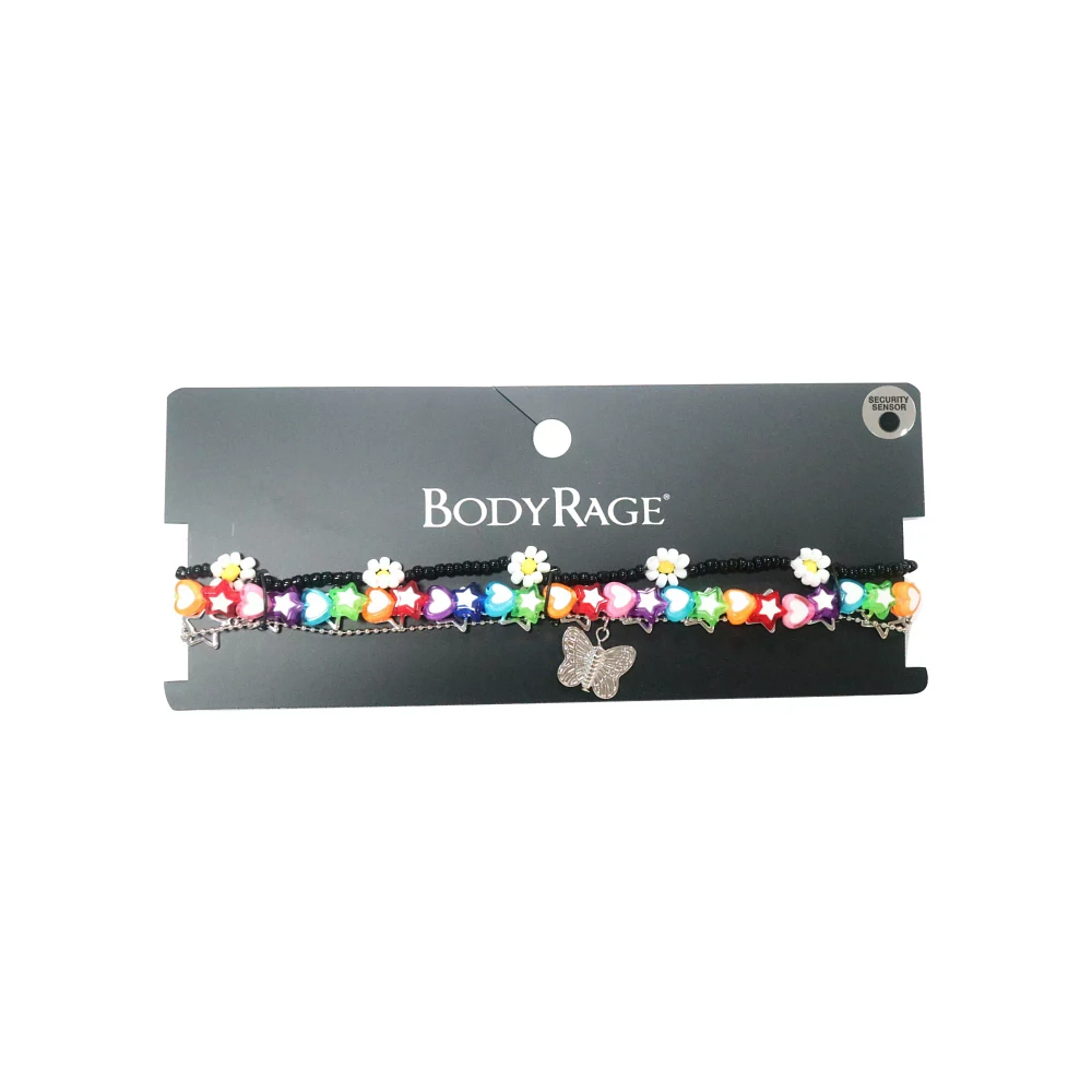 Multi-Pack Flower Heart and Star Choker Necklaces - 4 Pack