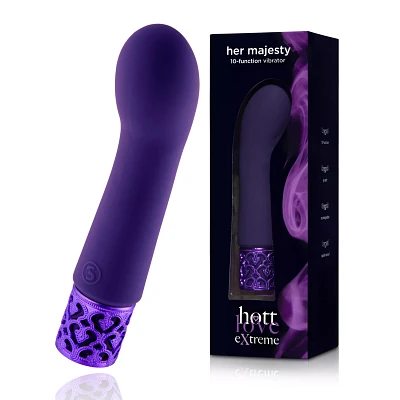 Her Majesty 10-Function Rechargeable G-Spot Vibrator 4 Inch - Hott Love Extreme