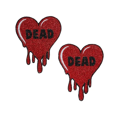 Dead Drippy Heart Nipple Pasties