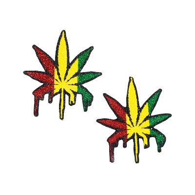 Rasta Leaf Drip Nipple Pasties