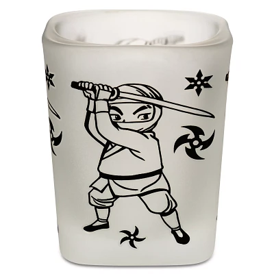 Square White Ninja Shot Glass - 2 oz.
