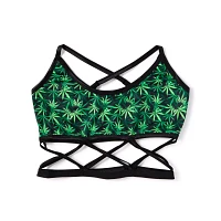 Weed Leaf Caged Bralette