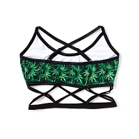 Weed Leaf Caged Bralette