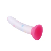 Glow in the Dark Star Struck Suction Cup Confetti Dildo 7.5 Inch - Hott Love Extreme