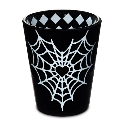 Black Spiderweb Heart Shot Glass - 2 oz.