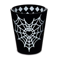 Black Spiderweb Heart Shot Glass - 2 oz.