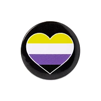 Nonbinary Pride Buttons - 4 Pack