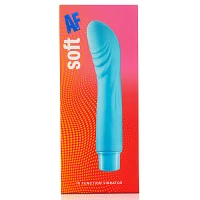 Soft AF Blue 10-Function Waterproof G-Spot Vibrator - 7.7 Inch