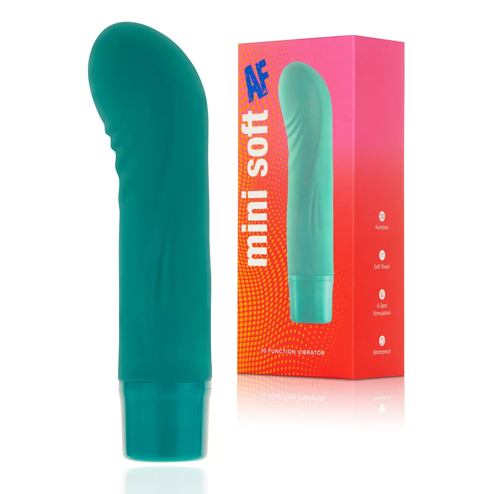 Mini Soft AF Teal 10-Function G-Spot Vibrator - 5.5 Inch
