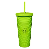 Green Alien Textured Cup with Straw - 24 oz.