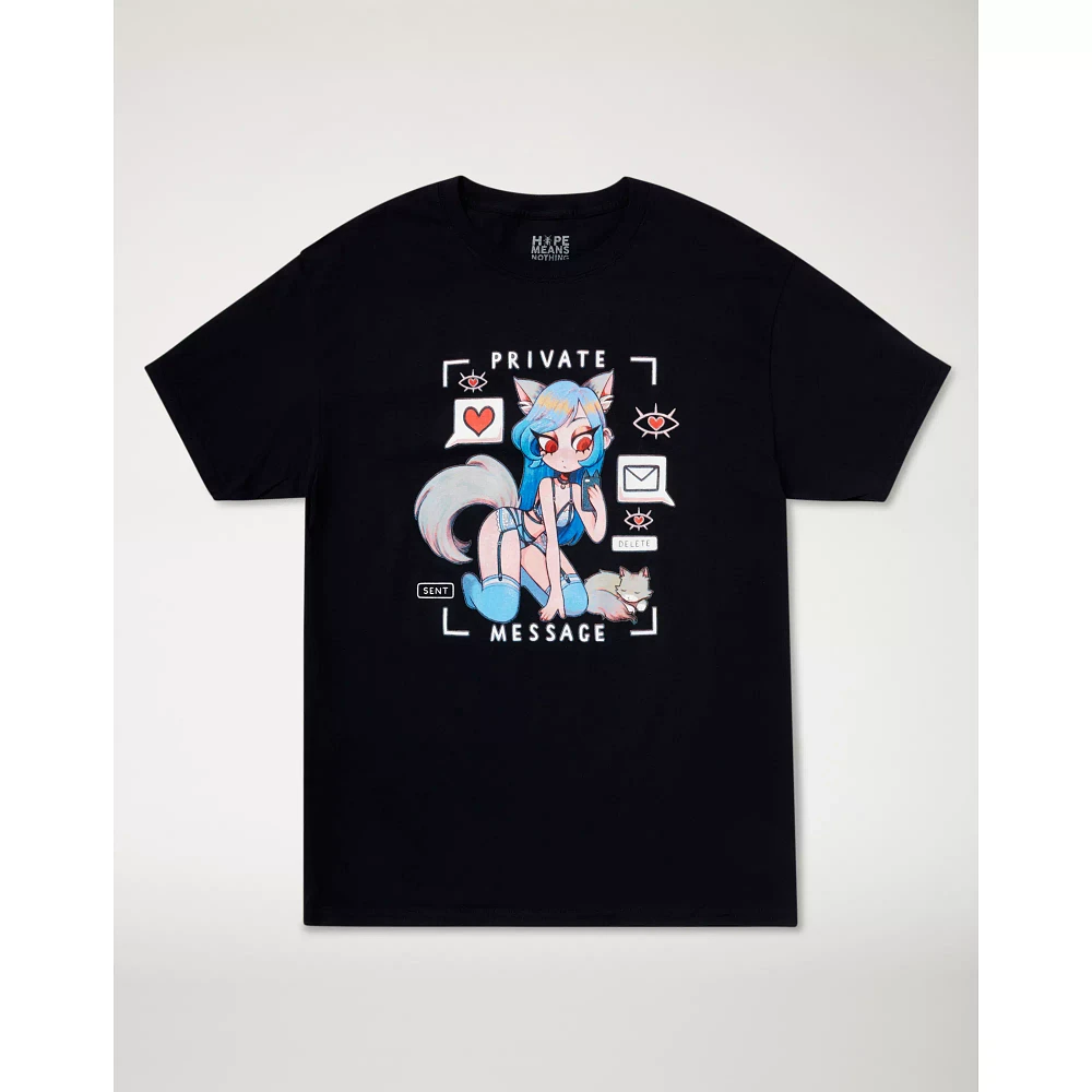 Anime Girl Private Message T Shirt