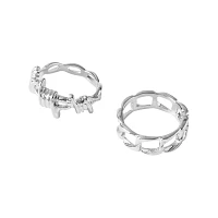 Multi-Pack Skull Domino Rings - 5 Pack