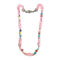 Flower Beaded Wallet Chain