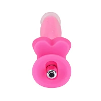 Glow in the Dark Glitter & Glow Waterproof Pink Vibrator 8 Inch - Hott Love Extreme