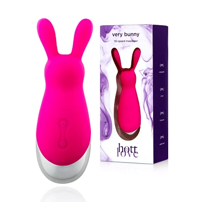 Very Bunny 10-Function Rechargeable Vibrator 4 Inch - Hott Love