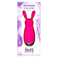 Very Bunny 10-Function Rechargeable Vibrator 4 Inch - Hott Love