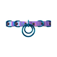 Pastel Purple Double O-Ring Choker Necklace