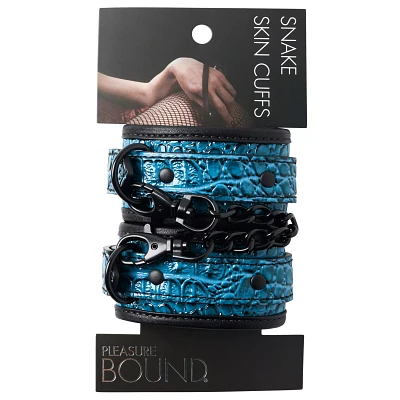 Snake Skin Textured Cuffs - Pleasure Bound
