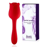 Petal Power 10-Function Rechargeable Double Ended Massager 5 Inch - Hott Love
