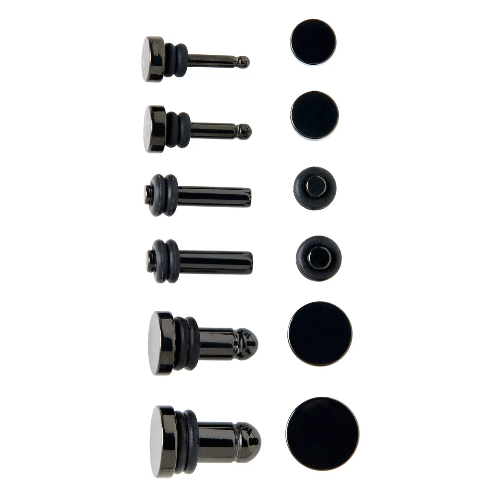 Multi-Pack Flat Top Black Plug Set - 14-4 Gauge