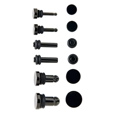 Multi-Pack Flat Top Black Plug Set - 14-4 Gauge
