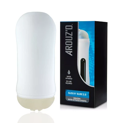 Slick N' Slide 2.0 Waterproof Vibrating Stroker - Arouz'd