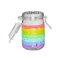 Rainbow Frosted Stash Jar - 8 oz.