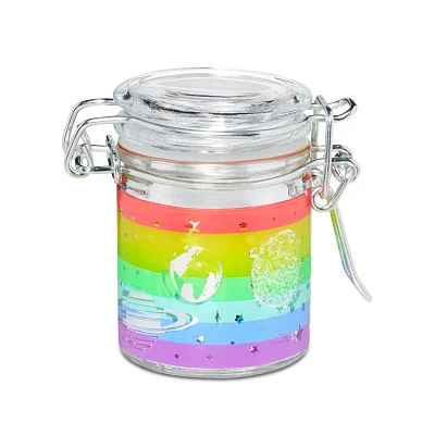 Frosted Rainbow Space Stash Jar - 1.5 oz.