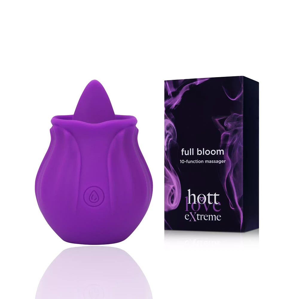 Full Bloom Rechargeable Tongue Vibrator 3 Inch - Hott Love Extreme