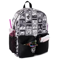 Black and White Tarot Card Print Backpack