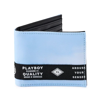 Playboy Taping Bifold Wallet Blue