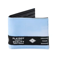 Playboy Taping Bifold Wallet Blue