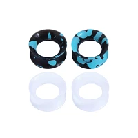 Multi-Pack Turquoise and Black Splatter Tunnels - 2 Pair