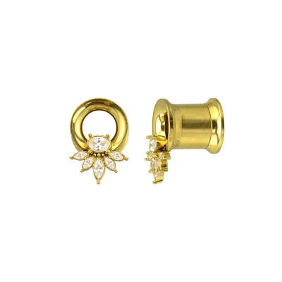 CZ Goldtone Cluster Tunnels