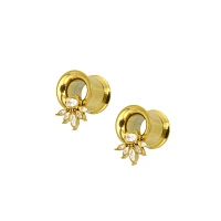 CZ Goldtone Cluster Tunnels