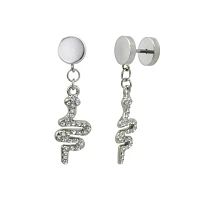 CZ Snake Dangle Fake Plugs - 18 Gauge