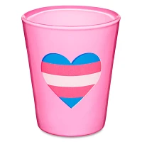 Trans Pride Heart Shot Glass - 2 oz.